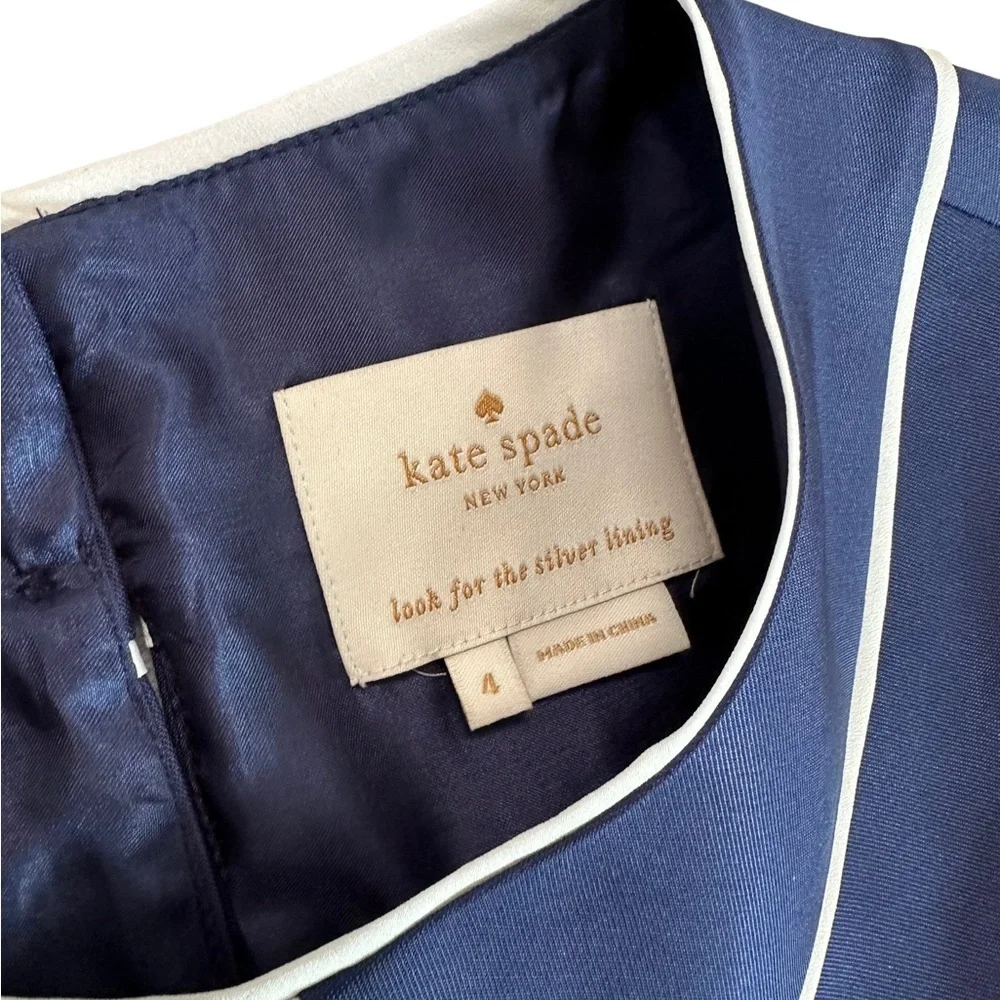 Kate Spade French Thelma Peter Pan Collar Dress Size 4 - Picture 16 of 17
